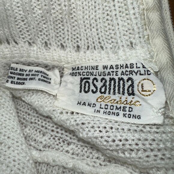 Rosanna Classic Acrylic Cable Knit Sweater NOS The Denver Dry Goods 60s Vintage - Picture 3 of 9